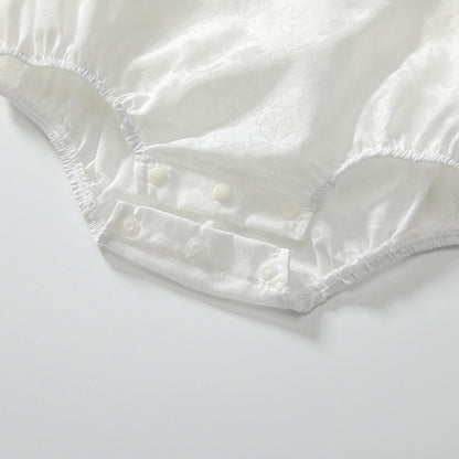 Summer Arrival Baby Girls Fly Sleeves Simple Lace Pattern Onesies, MyKids-USA®, Baby One-Pieces, MyKids-USA -  -  -  -  -  -  - 