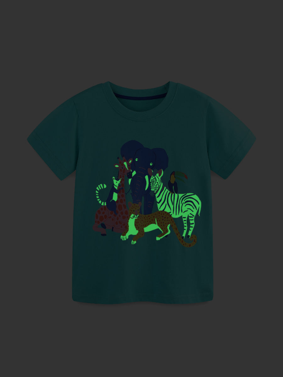 Arrival Summer Baby Kids Boys Short Sleeves Animals Cartoon Pattern T-shirt and Shorts Clothing Set, MyKids-USA®, Baby & Children's Outfits, MyKids-USA -  -  -  -  -  -  - .