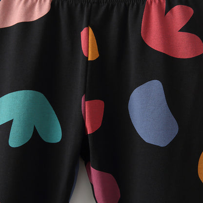 Autumn Arrival Baby Kids Girls Geometric Pattern Casual Pants, MyKids-USA®, Trousers, MyKids-USA -  -  -  -  -  -  - 