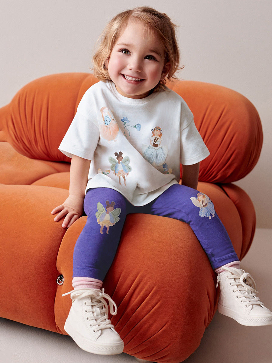 Summer Baby Kids Princess Cartoon Pattern T-shirt and Shorts Clothing Set for Girls, MyKids-USA®, Baby & Toddler Outfits, MyKids-USA -  -  -  -  -  -  - 