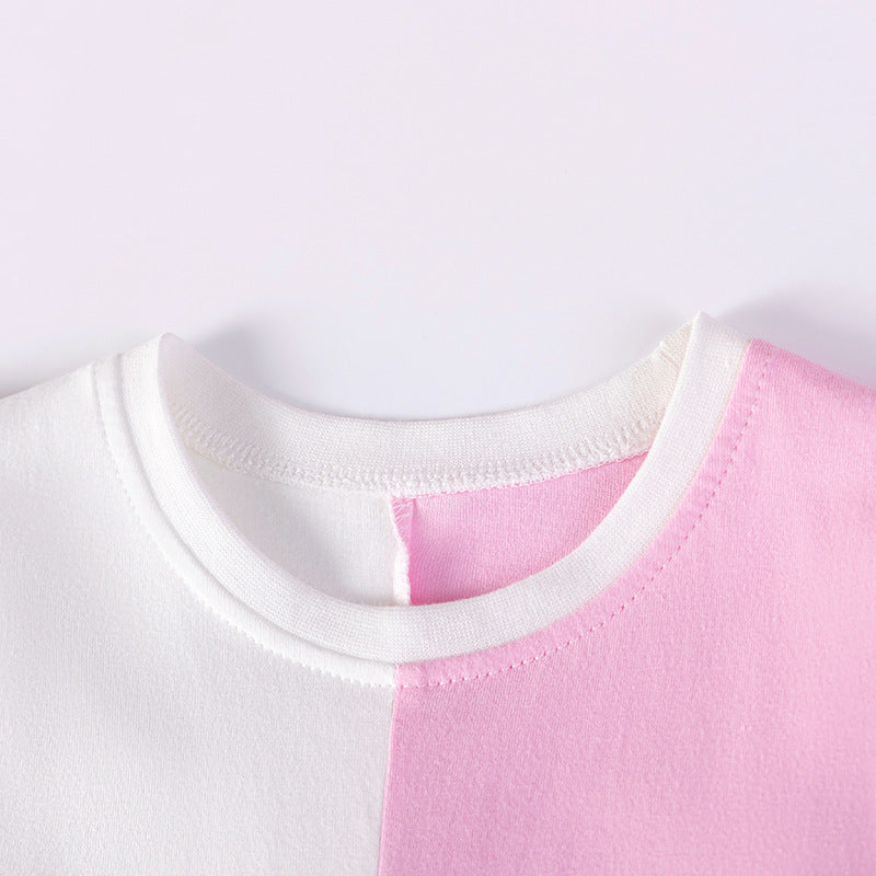 Summer Arrival Cartoon Pattern Fly Sleeves Color Patchwork Dress for Stylish Girls, MyKids-USA®, Baby & Toddler Dresses, MyKids-USA -  -  -  -  -  -  - .