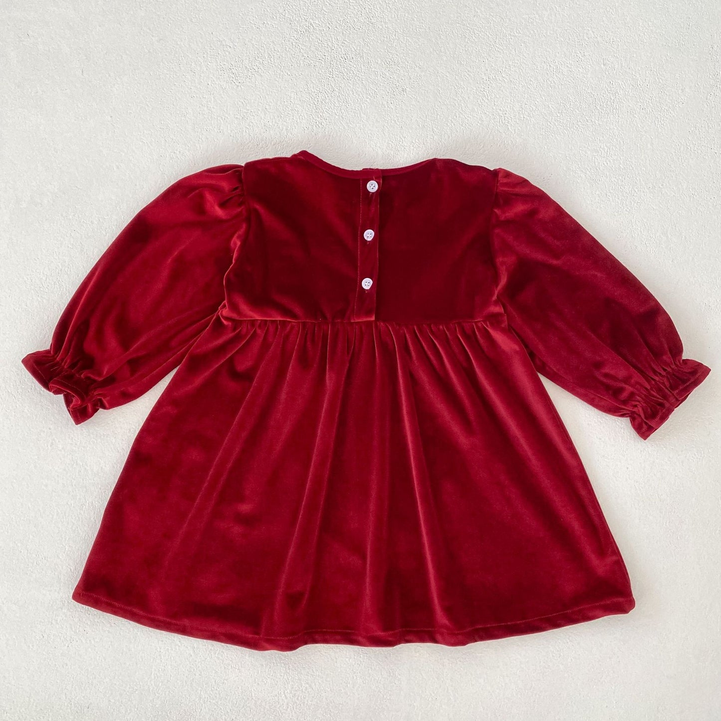 MyKids-USA® Autumn Lace Trim Baby Kids Girls Princess Long Sleeves Dress