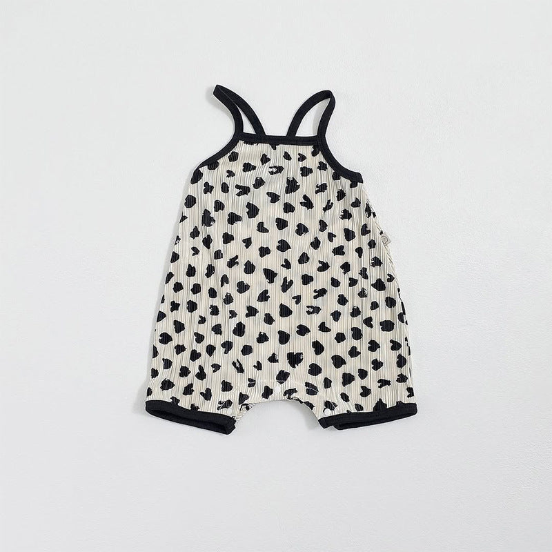 Summer Arrival Baby Sleeveless Hearts Pattern Rompers Bodysuits, MyKids-USA®, Baby & Children's One-Pieces, MyKids-USA - Size/Age - 66 (3-6M) - Color - White -  -  - TR2605232225-B.