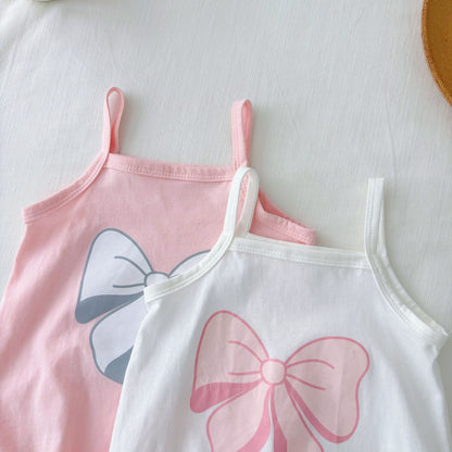 Summer Arrival Baby Girls Cute Butterfly-bow Pattern Sleeveless Onesies, MyKids-USA®, Baby One-Pieces, MyKids-USA -  -  -  -  -  -  - 