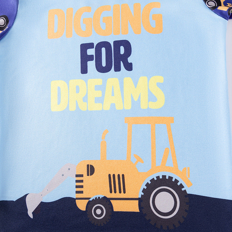 Spring and Autumn Baby Kids Boys Cartoon Pattern Long Sleeves Top and Pants Casual Pajamas Set, MyKids-USA®, Baby & Toddler Outfits, MyKids-USA -  -  -  -  -  -  - 