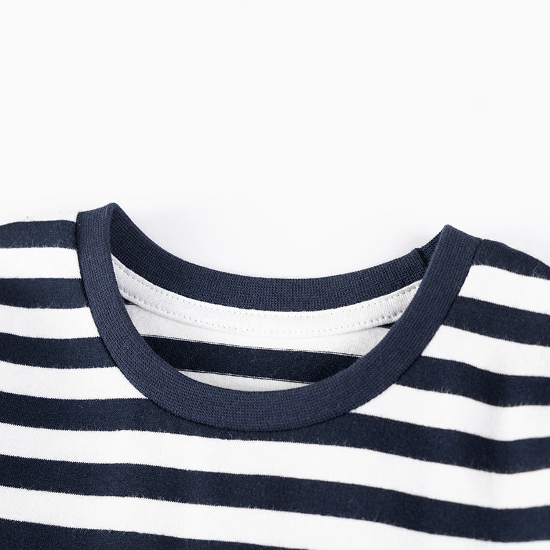 Spring and Autumn Boys Christmas Cartoon Pattern Long Sleeves Striped Clothing Set, MyKids-USA®, Baby & Toddler Outfits, MyKids-USA -  -  -  -  -  -  - 