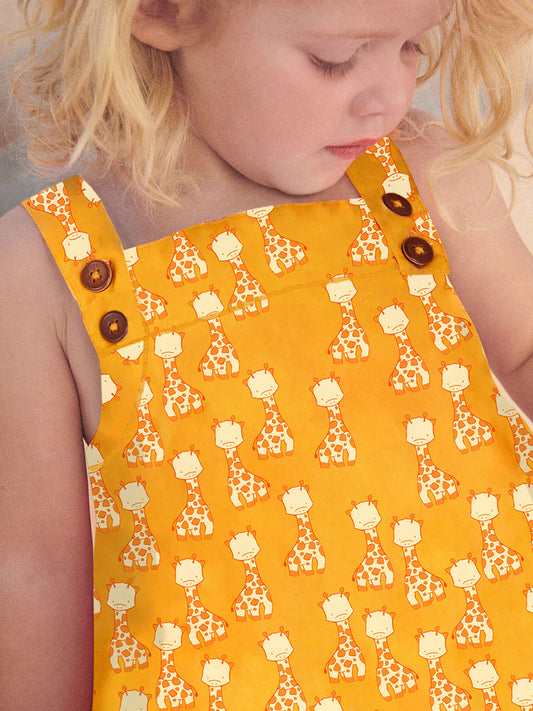 Design Summer Girls Sleeveless Giraffe Print Yellow Strap Dress, MyKids-USA®, Baby & Toddler Dresses, MyKids-USA -  -  -  -  -  -  - .