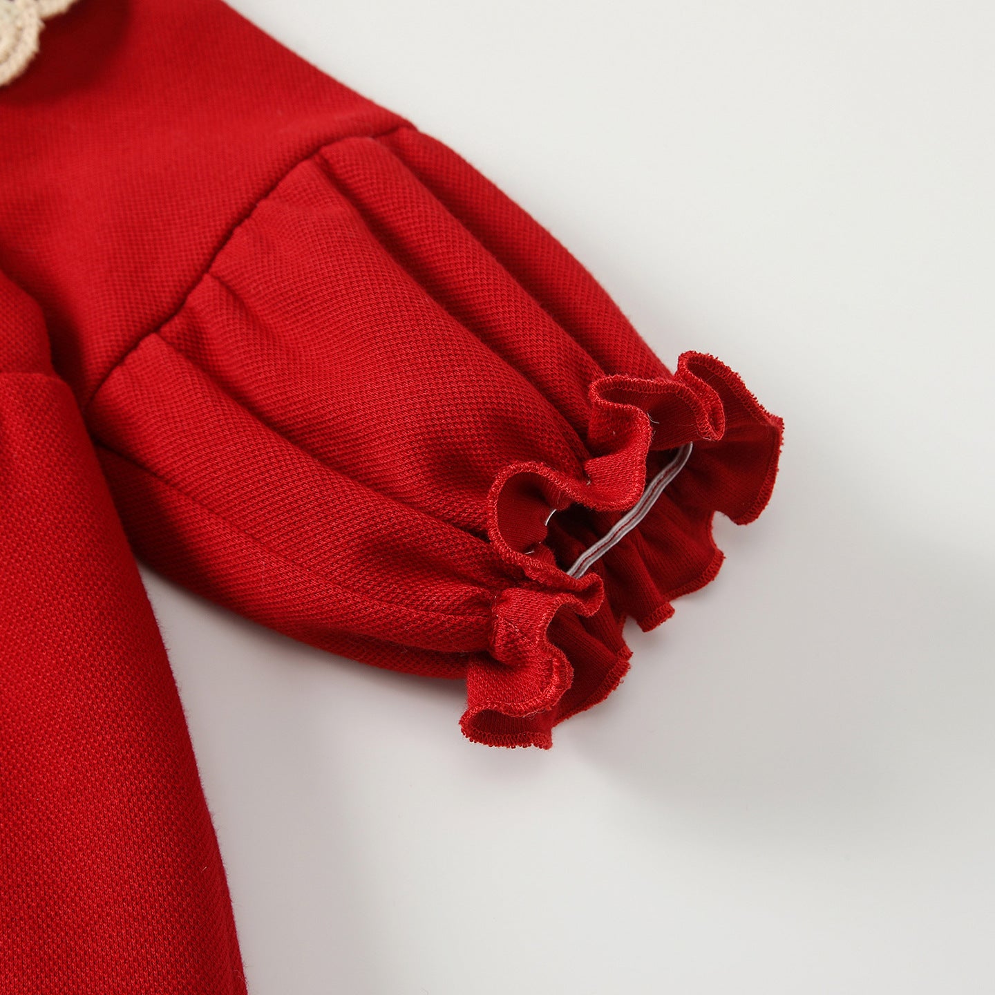 Arrival Spring Baby Girls Red Single Breasted Long Sleeves Rompers with Strawberry Pattern Collar, MyKids-USA®, Baby One-Pieces, MyKids-USA -  -  -  -  -  -  - .