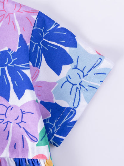 Summer Arrival Colorful Butterfly-bows Pattern Short Sleeves Dress for Stylish Girls, MyKids-USA®, Baby & Children's Dresses, MyKids-USA -  -  -  -  -  -  - .