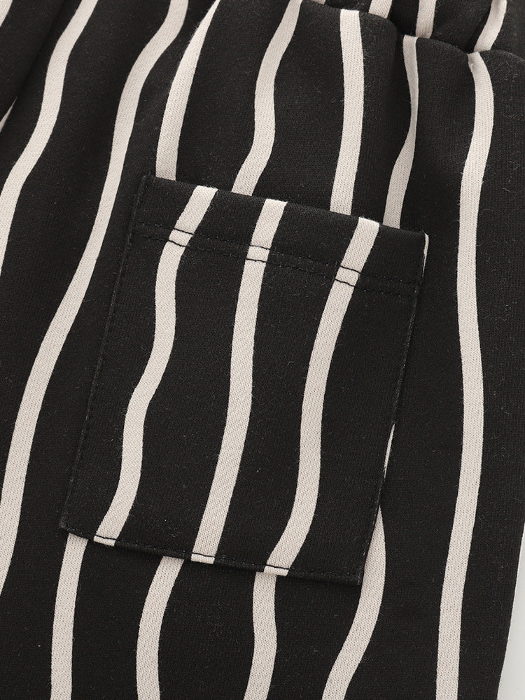 Summer Arrival Baby Kids Casual Style Striped Pattern Shorts