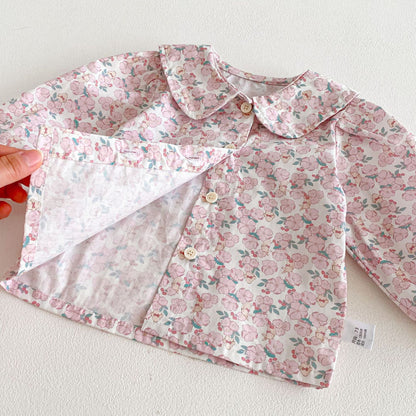 Spring and Autumn Baby Kids Girls Long Sleeves Floral Top and Cartoon Sleeveless Overalls Clothing Set, MyKids-USA®, Baby & Toddler Outfits, MyKids-USA -  -  -  -  -  -  - .