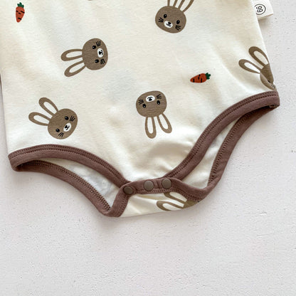 Autumn Arrival Baby Unisex Long Sleeves Cute Rabbits Pattern Onesies, MyKids-USA®, Bodysuits, MyKids-USA -  -  -  -  -  -  - 