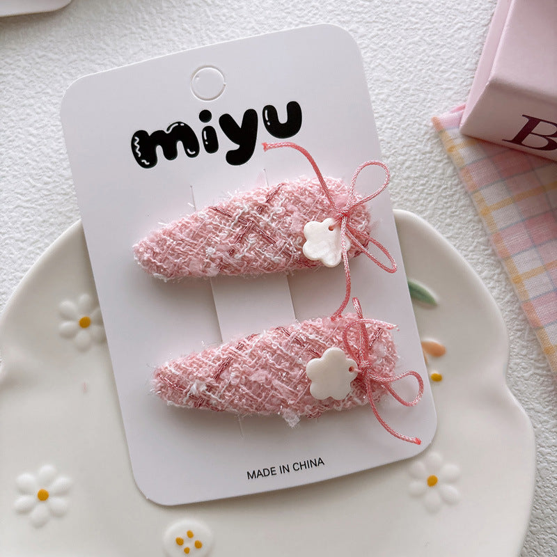Collection of 2 Cute Pink Geometric Shaped Hair Clips, MyKids-USA®, Hair Pins, Claws & Clips, MyKids-USA - Size/Age - Average Size (0-12Y） - Color - Blue -  -  - TR2604212353-A.