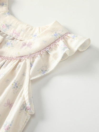 Summer Arrival Baby Girls Fly Sleeves Flowers Pattern Rompers Bodysuits, MyKids-USA®, Baby & Children's One-Pieces, MyKids-USA -  -  -  -  -  -  - .