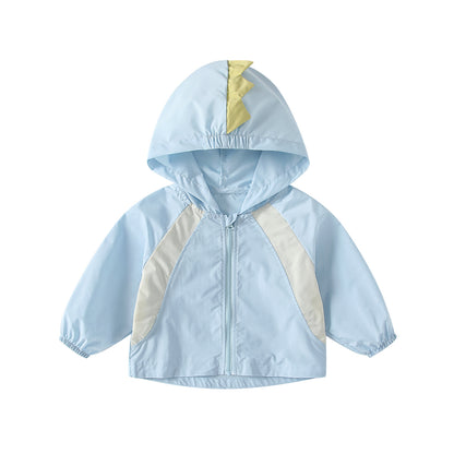 Arrival European and American Style Unisex Color Patchwork Coat with Long Sleeves, MyKids-USA®, Baby & Toddler Coats & Jackets, MyKids-USA - Size/Age - 80 (9-12M) - Color - Blue -  -  - TR2602242345-A.