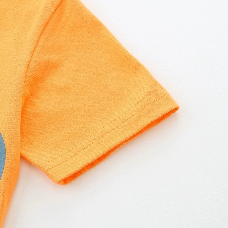 Summer Boys’ Bird Cartoon Pattern T-shirt in European and American Style, MyKids-USA®, T-Shirts, MyKids-USA -  -  -  -  -  -  - 