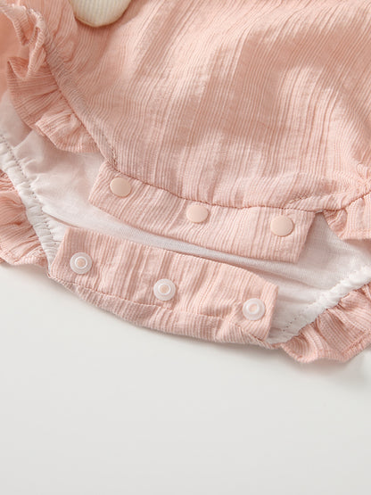 Summer Arrival Baby Girls Fly Sleeves Hearts Pattern Bodysuit, MyKids-USA®, Baby & Children's One-Pieces, MyKids-USA -  -  -  -  -  -  - .