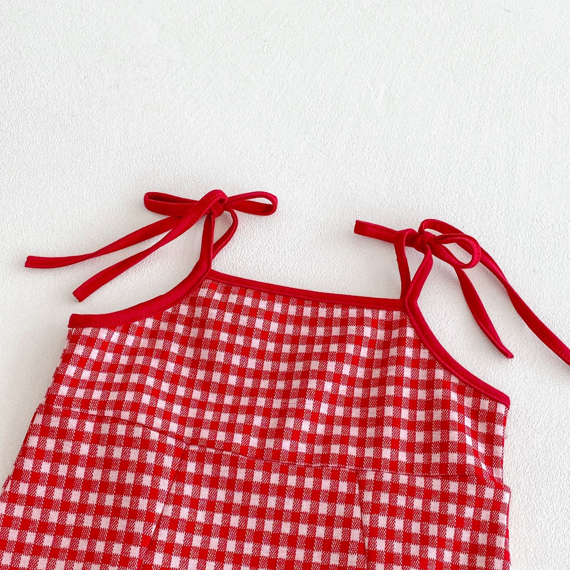 Summer Arrival Baby Girls Cute Plaid Pattern Sleeveless Strap Dress, MyKids-USA®, Baby & Toddler Dresses, MyKids-USA -  -  -  -  -  -  - 