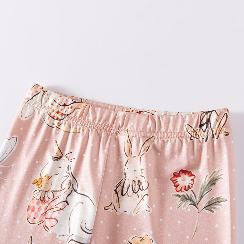 Spring and Autumn Girls Cartoon Pattern Long Sleeves Top and Dots Pattern Pants Clothing Set, MyKids-USA®, Baby & Toddler Outfits, MyKids-USA -  -  -  -  -  -  - 