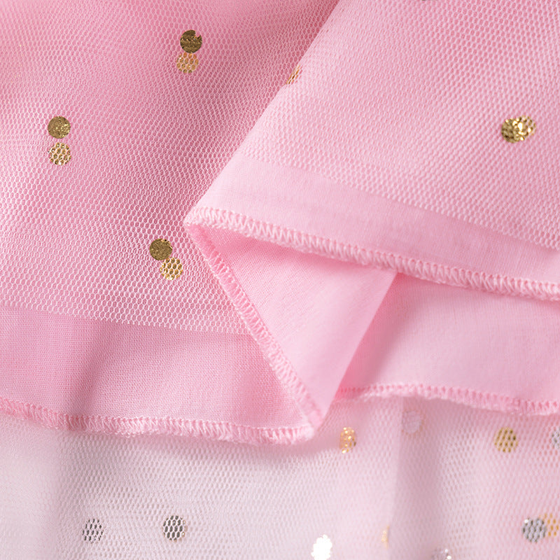 Autumn and Spring Arrival Rabbit Cartoon and Dots Pattern Long Sleeves Crew Neck Dress for Stylish Girls, MyKids-USA®, Baby & Toddler Dresses, MyKids-USA -  -  -  -  -  -  - 