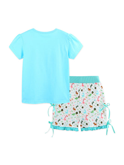 Arrival Summer Baby Kids Girls Short Sleeves Cartoon Pattern T-shirt and Shorts Clothing Set, MyKids-USA®, Baby & Children's Outfits, MyKids-USA -  -  -  -  -  -  - .