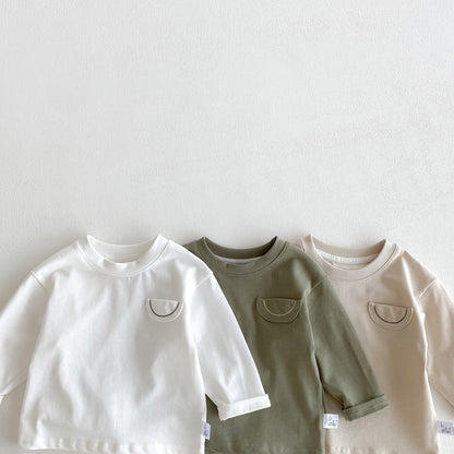 Autumn Arrival Baby Kids Unisex Casual Long Sleeves Crew Neck Top, MyKids-USA®, Baby & Toddler Tops, MyKids-USA -  -  -  -  -  -  - 