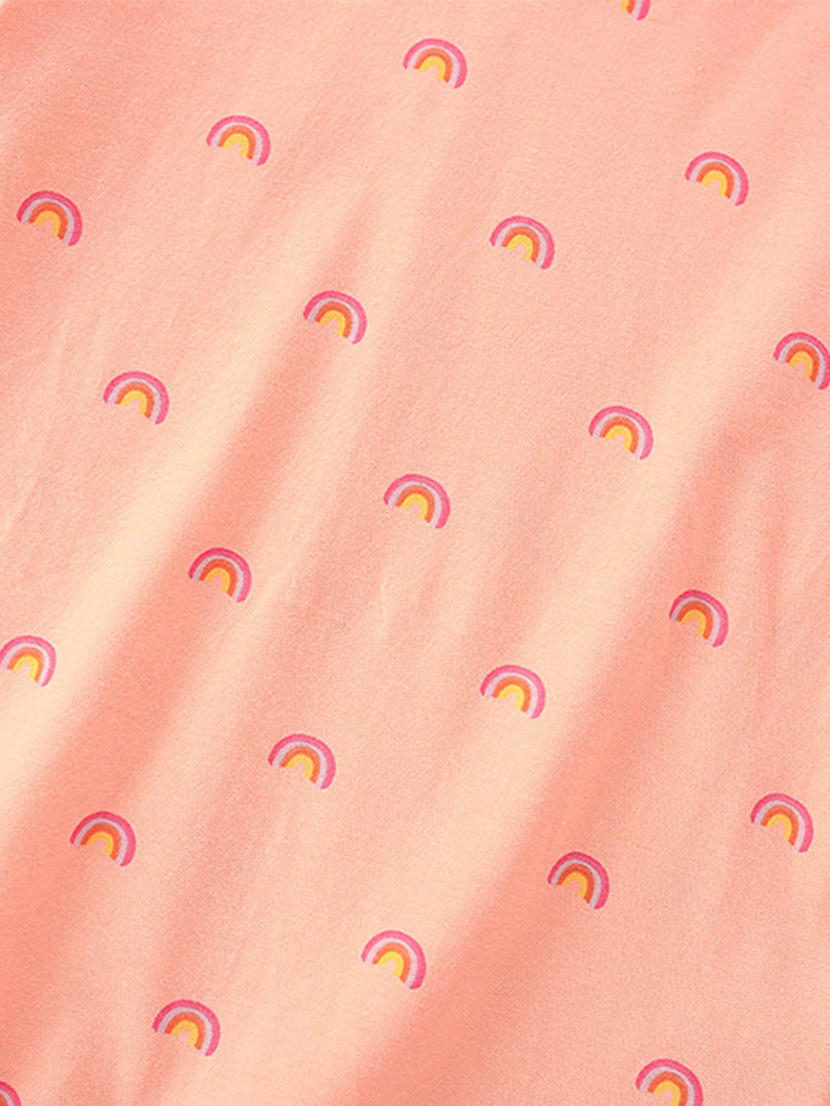 Summer Girls’ Rainbow Pattern T-shirt in European and American Style, MyKids-USA®, T-Shirts, MyKids-USA -  -  -  -  -  -  - .