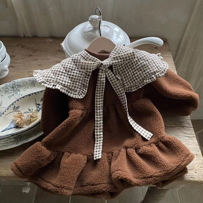 Arrival Winter Baby Girls Solid Color Long Sleeves Fluffy Dress, MyKids-USA®, Baby & Toddler Dresses, MyKids-USA -  -  -  -  -  -  - .