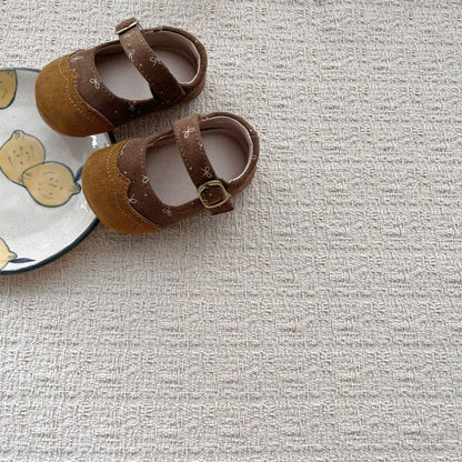 MyKids-USA® Baby Girl Faux Suede Bowknot Soft Sole Shoes