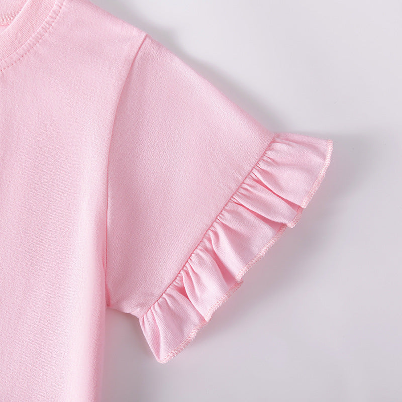 Summer Arrival Flowers and Cartoon Pattern Short Sleeves Dress for Stylish Girls, MyKids-USA®, Baby & Toddler Dresses, MyKids-USA -  -  -  -  -  -  - .