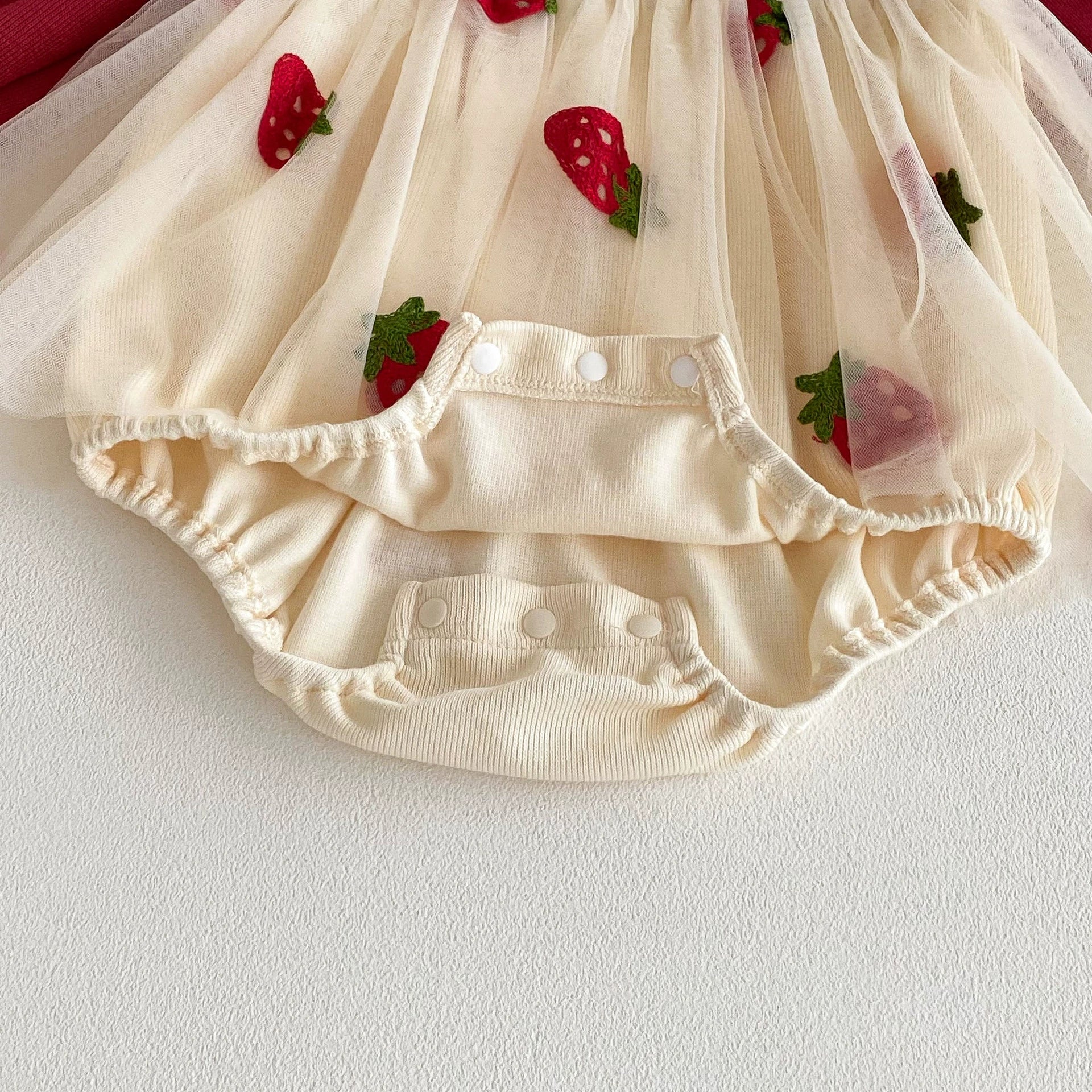 Autumn Arrival Baby Girls Long Sleeves Strawberry Pattern Color Patchwork Onesies, MyKids-USA®, Baby & Toddler Dresses, MyKids-USA -  -  -  -  -  -  - 