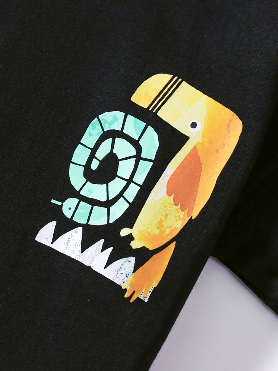 Summer Baby Kids Animals Cartoon Print T-shirt and Shorts Clothing Set, MyKids-USA®, Baby & Toddler Outfits, MyKids-USA -  -  -  -  -  -  - 