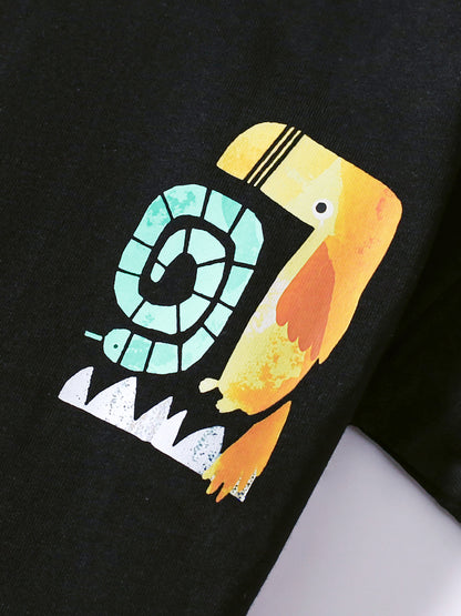 Summer Baby Kids Animals Cartoon Print T-shirt and Shorts Clothing Set, MyKids-USA®, Baby & Toddler Outfits, MyKids-USA -  -  -  -  -  -  - 