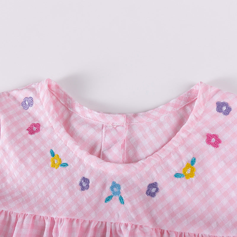 Autumn and Spring Arrival Cartoon Pattern Long Sleeves Plaid Dress for Stylish Girls, MyKids-USA®, Baby & Toddler Dresses, MyKids-USA -  -  -  -  -  -  - 