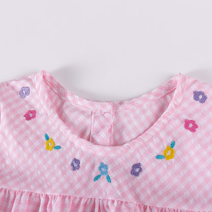 Autumn and Spring Arrival Cartoon Pattern Long Sleeves Plaid Dress for Stylish Girls, MyKids-USA®, Baby & Toddler Dresses, MyKids-USA -  -  -  -  -  -  - 