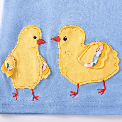 Autumn and Spring Arrival Animals Cartoon and Floral Pattern Long Sleeves Color Patchwork Dress for Stylish Girls, MyKids-USA®, Baby & Toddler Dresses, MyKids-USA -  -  -  -  -  -  - 