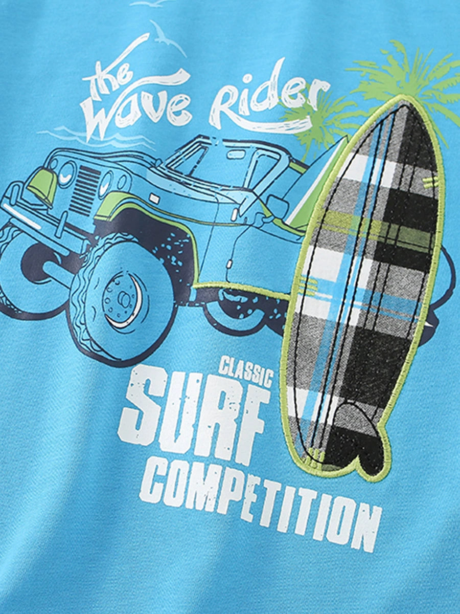 Summer Hot Selling Baby Kids Boys Short Sleeves Cars Pattern T-shirt and Plaid Shorts Clothing Set, MyKids-USA®, Baby & Children's Outfits, MyKids-USA -  -  -  -  -  -  - .