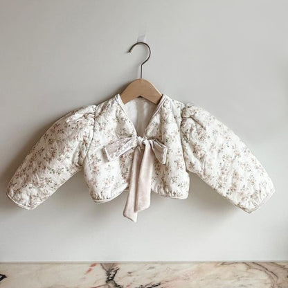 Winter and Spring Arrival Baby Girls Long Sleeves Floral Pattern Butterfly-bow Tied Coat, MyKids-USA®, Baby & Toddler Coats & Jackets, MyKids-USA - Size/Age - 73 (6-9M) - Color - Pink -  -  - TR2601102122-B.