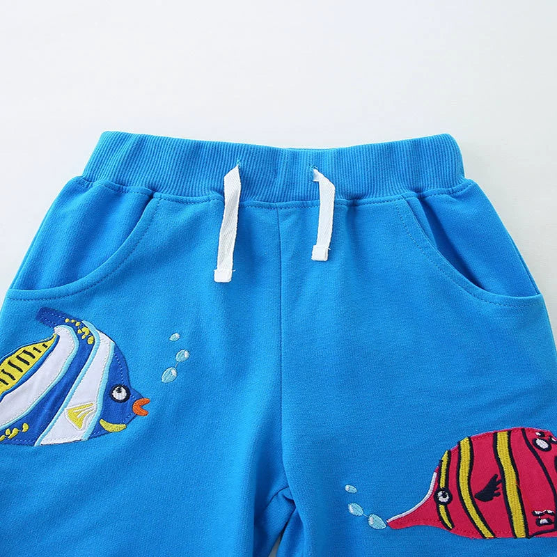 Summer Arrival Baby Kids Boys Cotton Casual Style Cartoon Fish Pattern Shorts, MyKids-USA®, Shorts, MyKids-USA -  -  -  -  -  -  - 