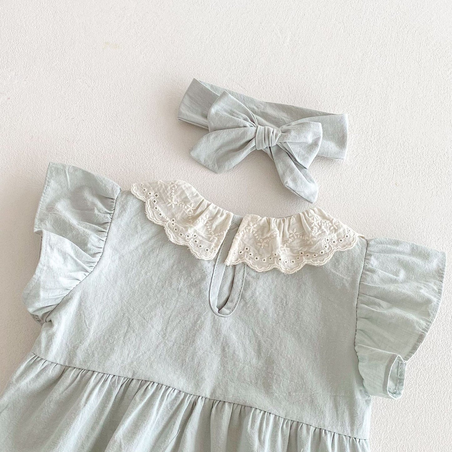 Summer Arrival Baby Girls Cute Fly Sleeves Color Patchwork Onesies, MyKids-USA®, Baby One-Pieces, MyKids-USA -  -  -  -  -  -  - 