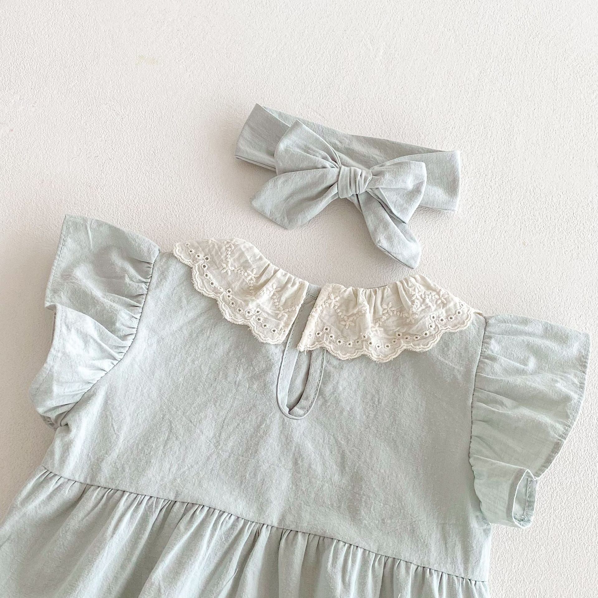 Summer Arrival Baby Girls Cute Fly Sleeves Color Patchwork Onesies, MyKids-USA®, Baby One-Pieces, MyKids-USA -  -  -  -  -  -  - 