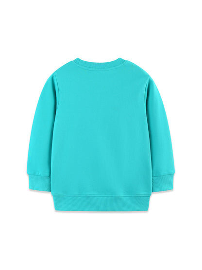 Autumn and Spring Arrival Animals Cartoon Pattern Long Sleeves Pullover for Stylish Girls