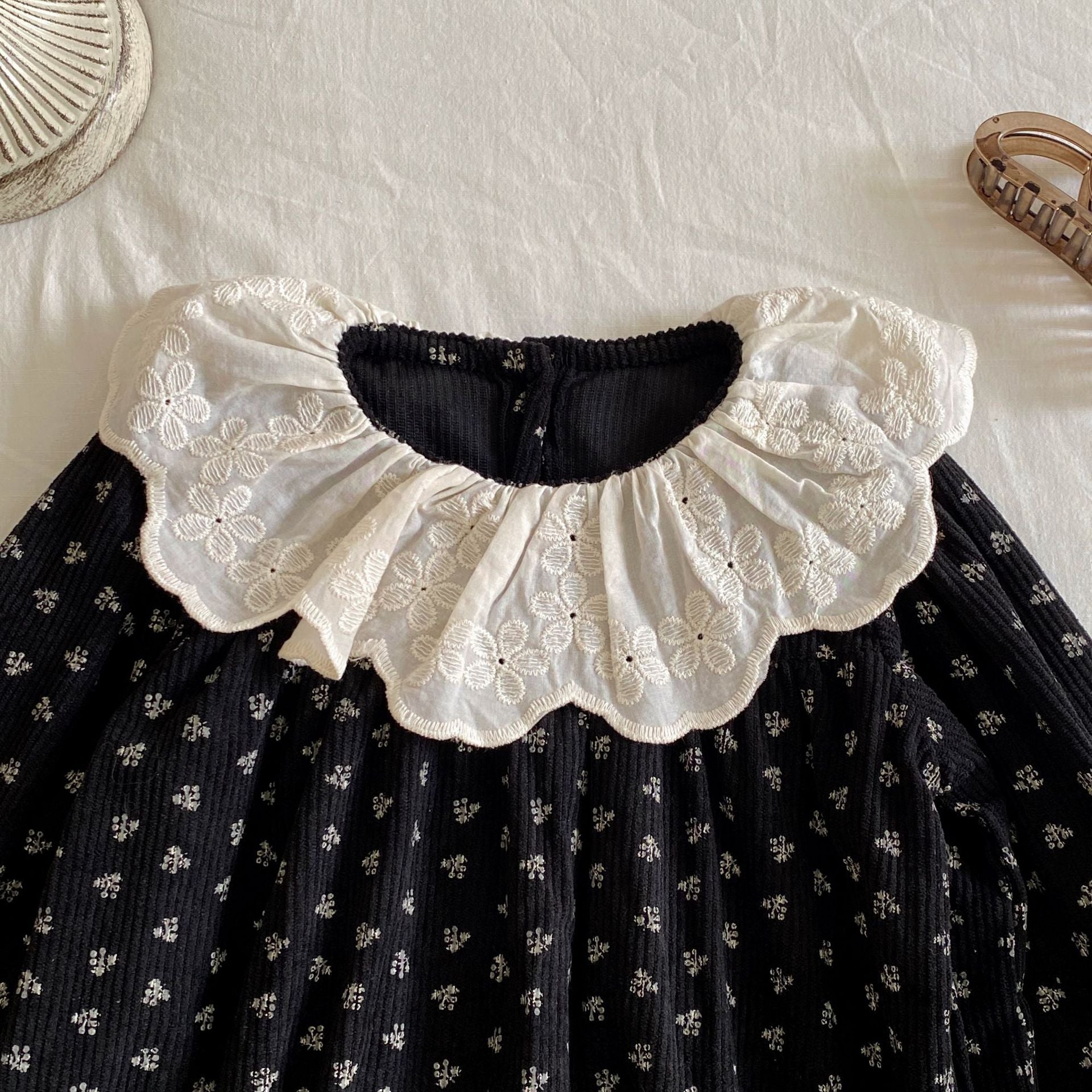 Autumn and Spring Arrival Baby Kids Girls Long Sleeves Flowers Pattern Vintage Dress, MyKids-USA®, Baby & Toddler Dresses, MyKids-USA -  -  -  -  -  -  - .