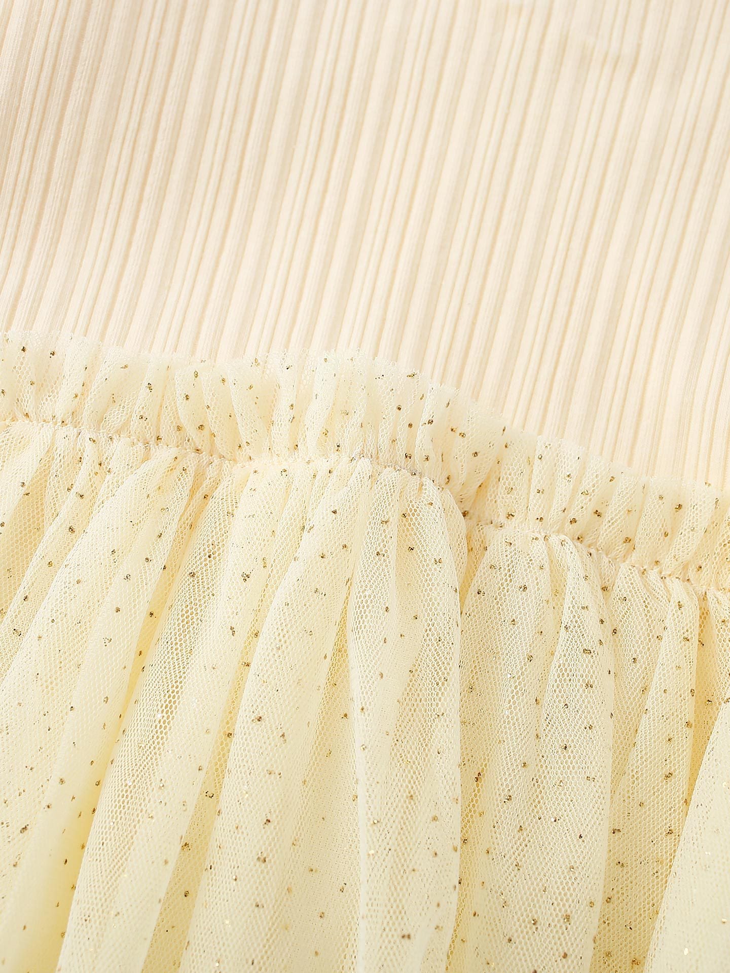 MyKids-USA® Autumn Tulle Patchwork Baby Kids Girls Princess Solid Color Long Sleeves Dress