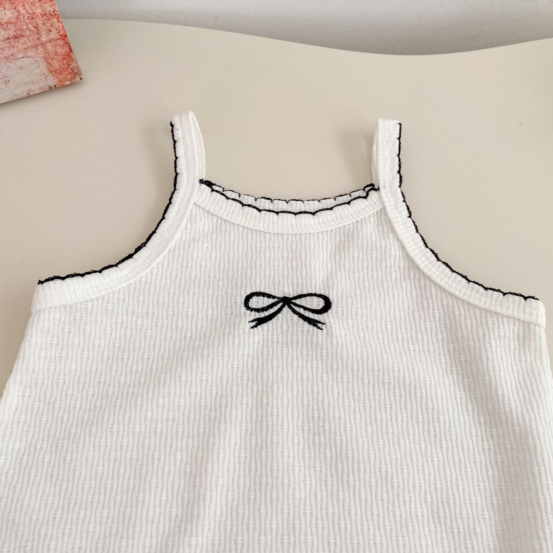 Summer Arrival Baby Girls Sleeveless Simple Embroidery Pattern Bodysuit, MyKids-USA®, Baby & Children's One-Pieces, MyKids-USA -  -  -  -  -  -  - .