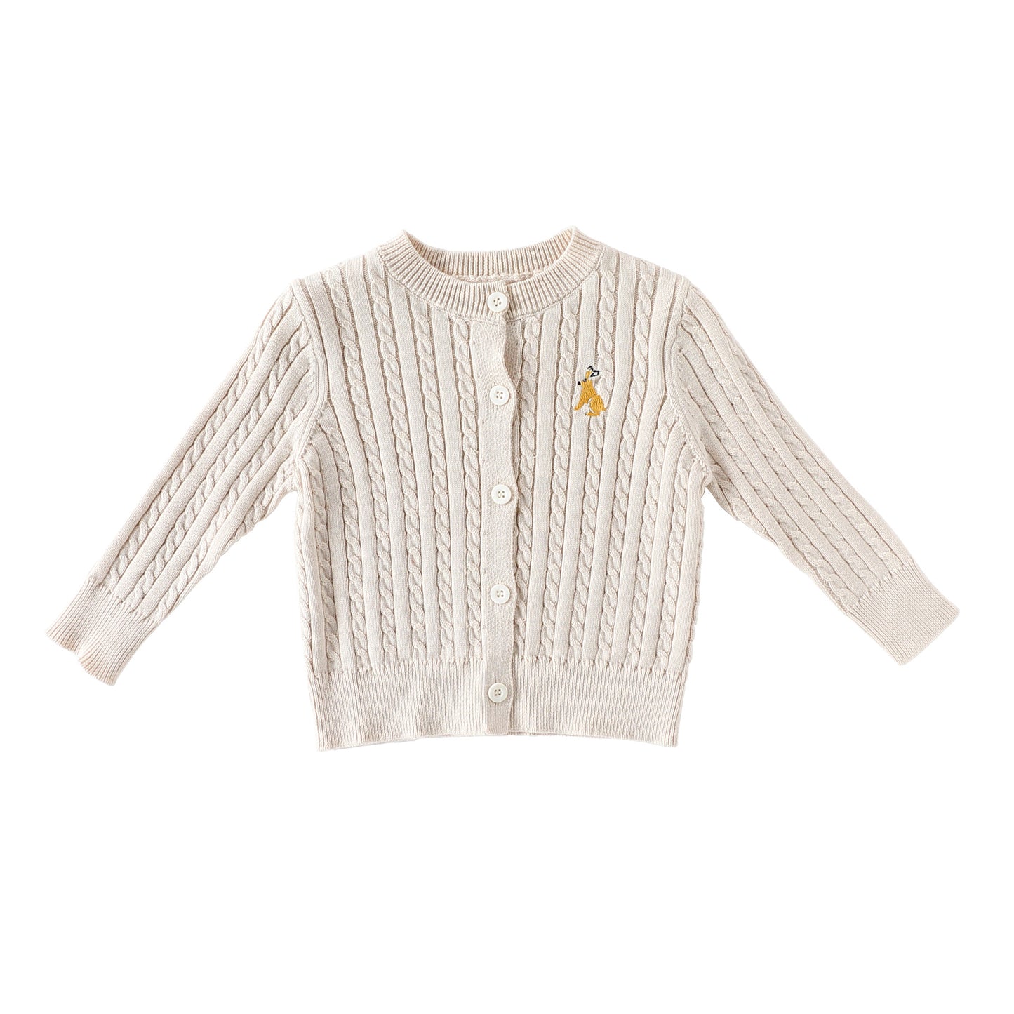 Autumn and Winter Arrival Baby Kids Unisex Long Sleeves Striped Pattern Crew Neck Knitted Cardigan, MyKids-USA®, Cardigans, MyKids-USA - Size/Age - 80 (9-12M) - Color - Beige -  -  - TR2509182225-A