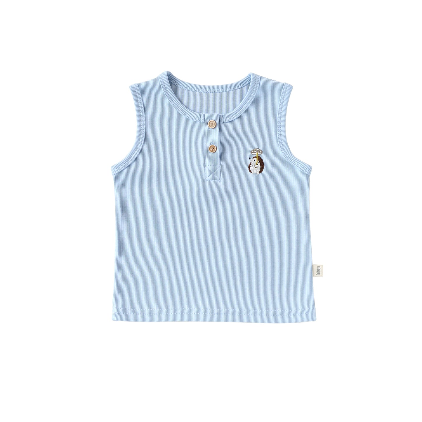 Summer Arrival Baby Sleeveless Animals Embroidered Pattern Vest, MyKids-USA®, Baby & Toddler Outerwear, MyKids-USA - Size/Age - 73 (6-9M) - Color - Blue -  -  - TR2605142346-B.