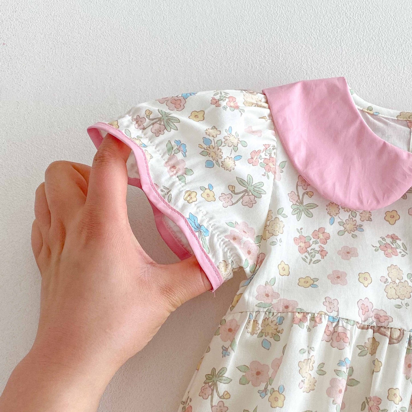 Summer Arrival Baby Girls Cute Teddy Bears and Floral Pattern Short Sleeves Onesies, MyKids-USA®, Baby One-Pieces, MyKids-USA -  -  -  -  -  -  - 