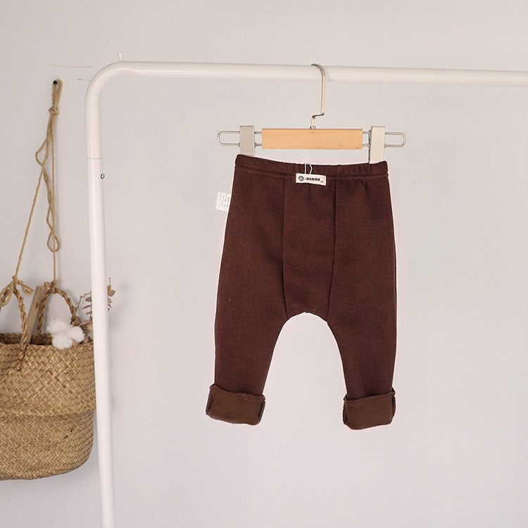 Arrival Baby Boy And Girl Solid Color Spring and Autumn Casual Pants, MyKids-USA®, Trousers, MyKids-USA - Size/Age - 66 (3-6M) - Color - Coffee -  -  - TR2512251326.