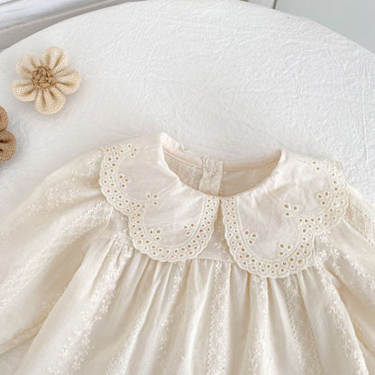 Spring Baby Kids Solid Color Floral Pattern Long Sleeves Top Dress and Bloomers Clothing Set for Girls, MyKids-USA®, Baby & Toddler Outfits, MyKids-USA -  -  -  -  -  -  - .